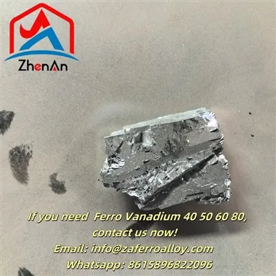 Liga de Ferro Vanádio Ferrovanádio 60